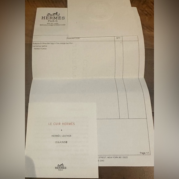 🦄Hermes Evelyne III 🦄in fire orange taurillon clemence leather PM - Picture 14 of 15